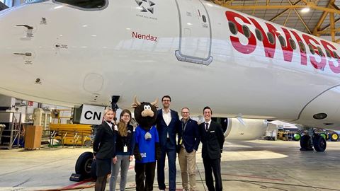 SWISS names one of its aircraft after the Nendaz region