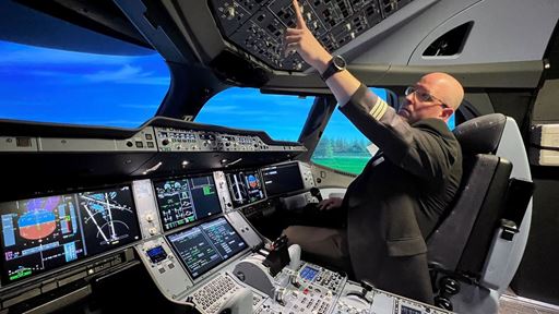 Pascal Ganz SWISS A350 Technical Pilot explains the cockpit