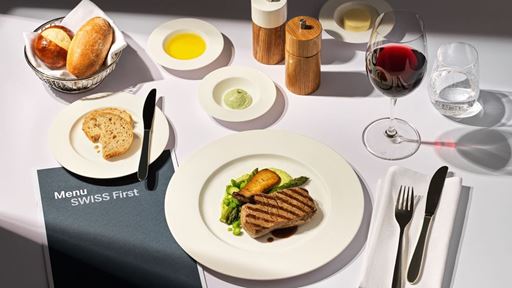 Menu SWISS First Class