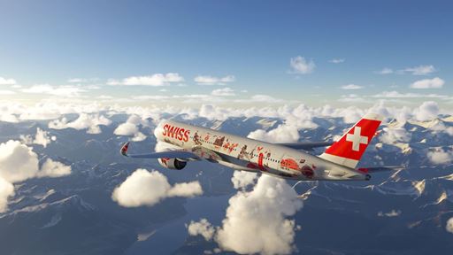SWISS Airbus A350 with special livery