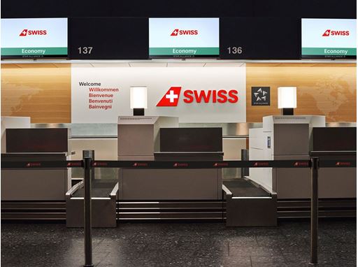 Modernized SWISS check-in in Zurich's Temrinal 1