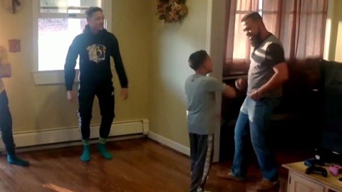 Dad and Son Dance Off :30