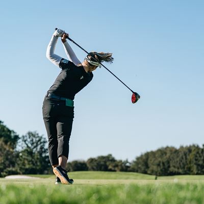 Brooke Henderson Stealth 2 Plus Driver Swing On Course 2