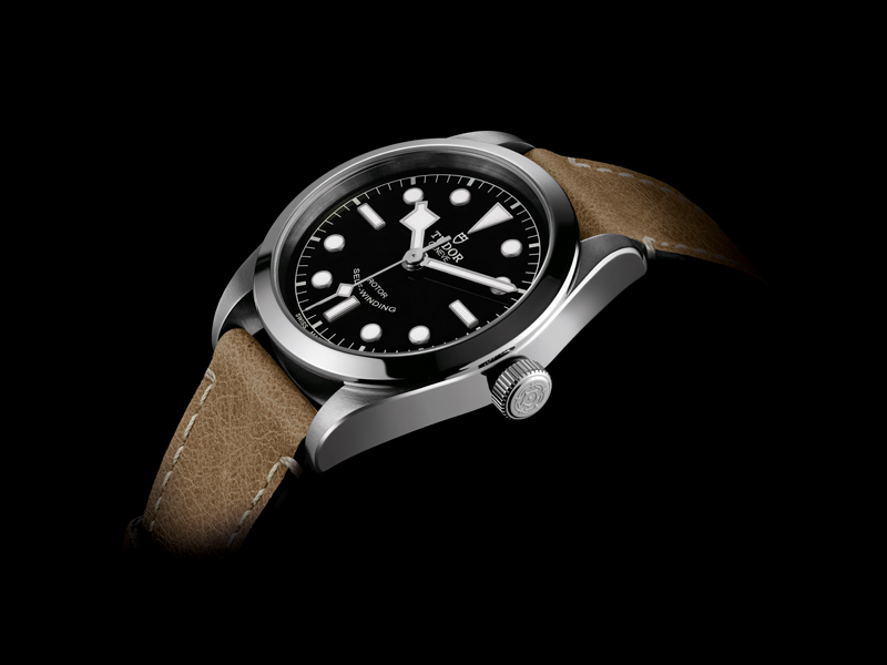 TUDOR Heritage Black Bay 36 - black leather beige 1 TUDOR Heritage Black Bay 36 - black leather beige 1