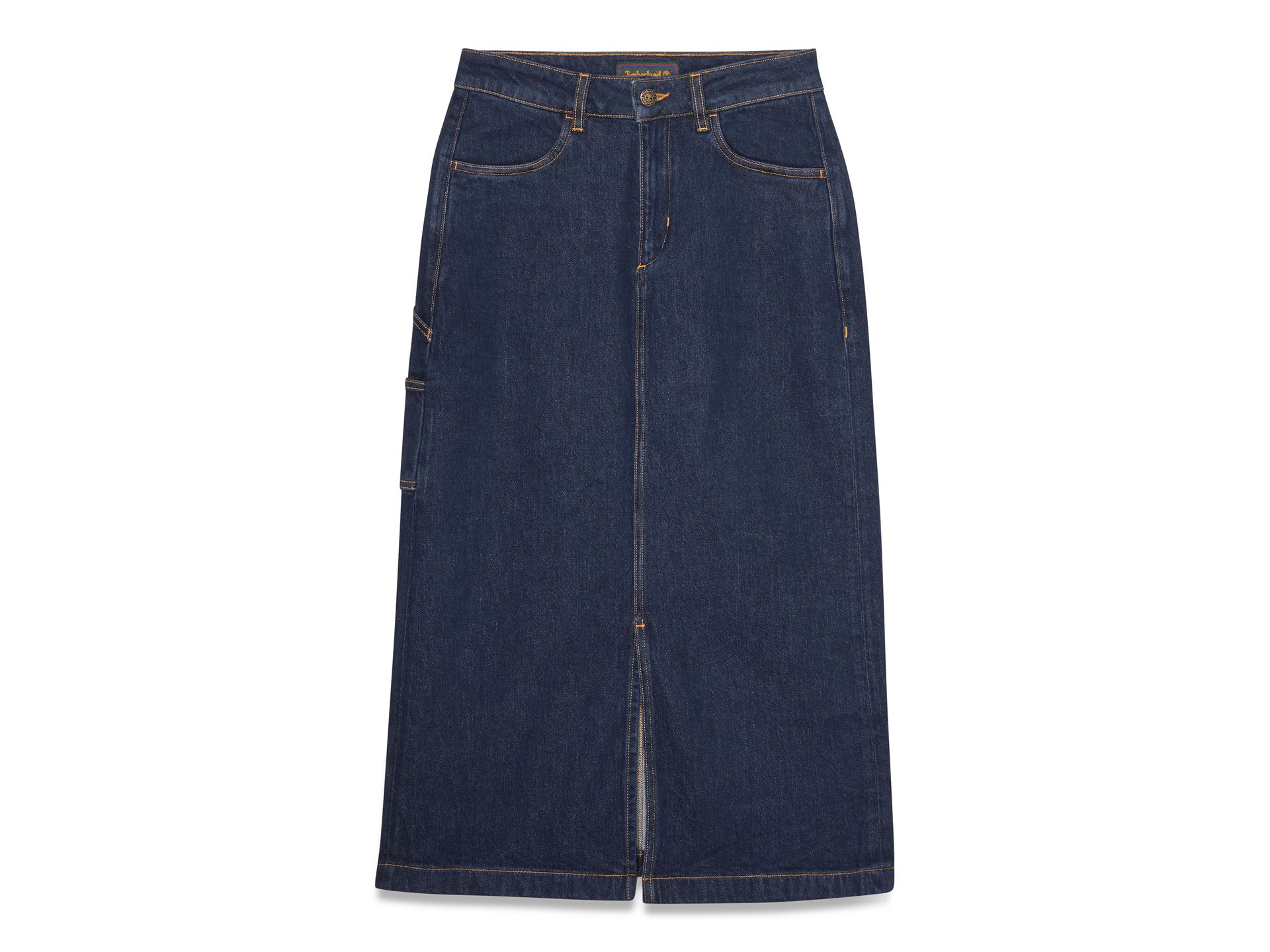 Women s Long Denim Skirt Rinse