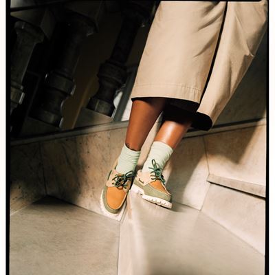 TIMBERLAND 3 EYE LUG HANDSEWN BOAT SHOES