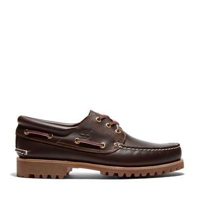 MEN S 3 EYE LUG HANDSEWN BOAT SHOE