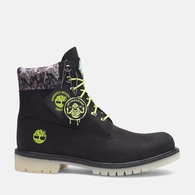 TIMBERLAND X GHOSTBUSTERS PREMIUM 6 INCH BLACK NUBUCK WITH CAMO