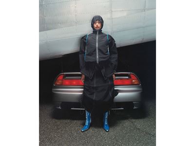 TBLxVC campaign HTT tall blue boots