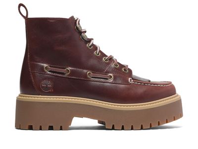 Women s Stone Street Platform Kiltie Burgundy