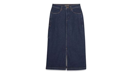 Women s Long Denim Skirt Rinse