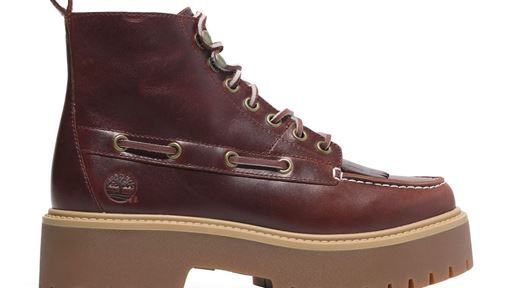 Women s Stone Street Platform Kiltie Burgundy