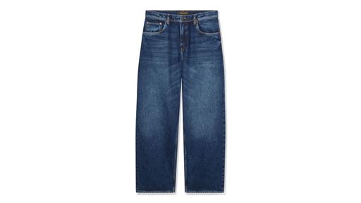 Men s 5 Pocket Black Denim Pants Baggy Midnight Sky