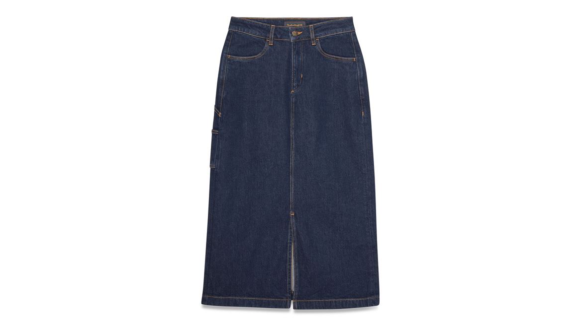 Women s Long Denim Skirt Rinse