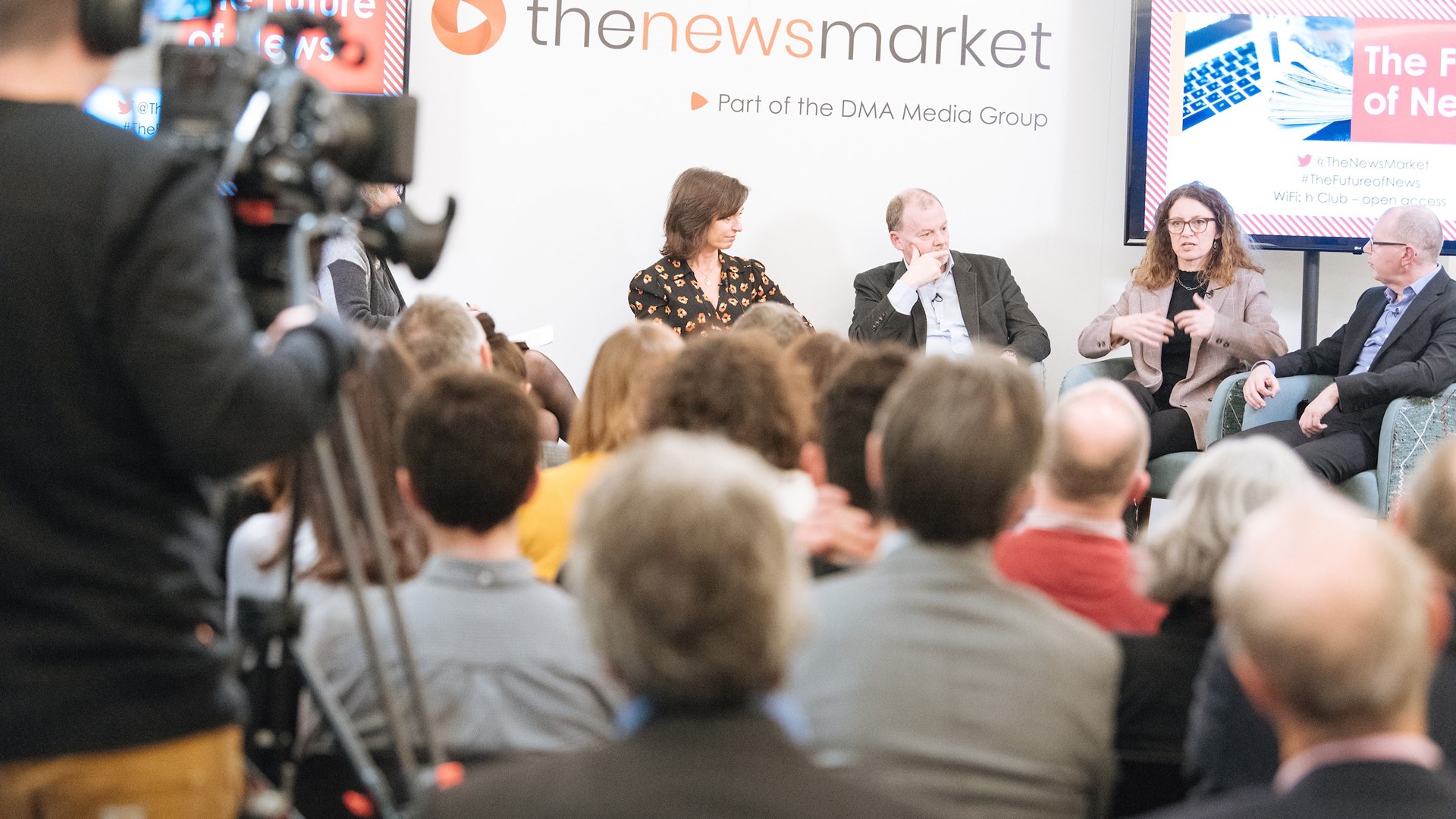 4 panellists at The Future of News Live