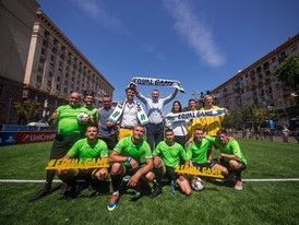 UEFA’s #EqualGame campaign promotes diversity, inclusion and accessibility in football at the UEFA Champions League final in Kyiv, Ukraine