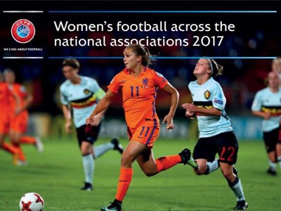 UEFA report: registered female footballers on the rise