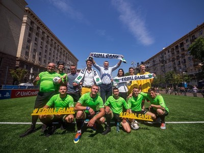 UEFA’s #EqualGame campaign promotes diversity, inclusion and accessibility in football at the UEFA Champions League final in Kyiv, Ukraine