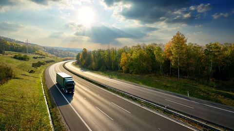 Lorry on the Road
