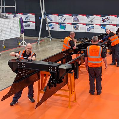 Production starts on the first road-going full-electric Volta Zero vehicles