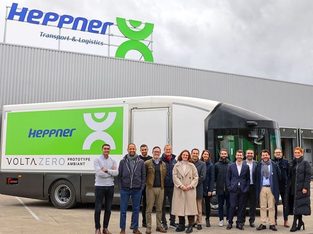 Volta Trucks new full-electric Volta Zero with Truck as a Service charging infrastructure to Heppner