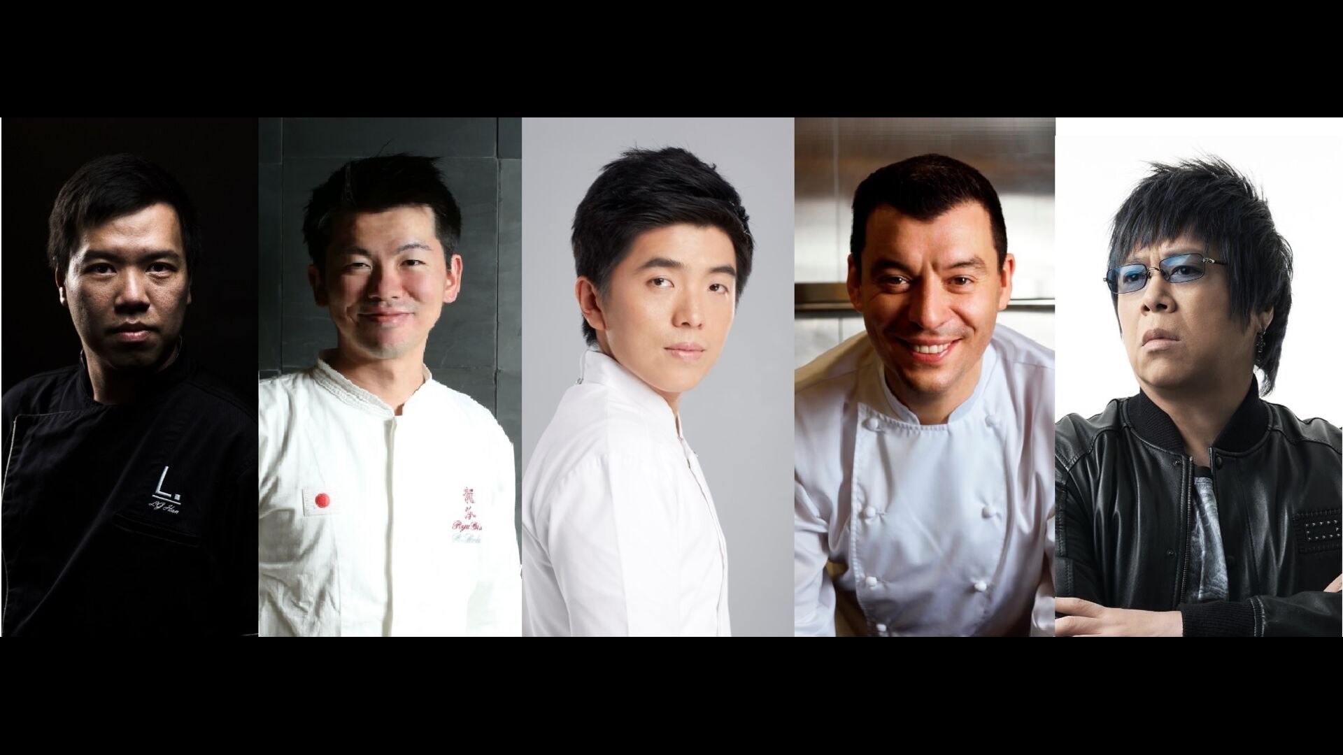 Labyrinth主廚翰立光、祥雲龍吟料理長稗田良平、Le Du主廚Thitid Tassanakajohn、Il Ristorante Luca Fantin主廚Luca Fantin及BO Innovation 主廚梁經倫