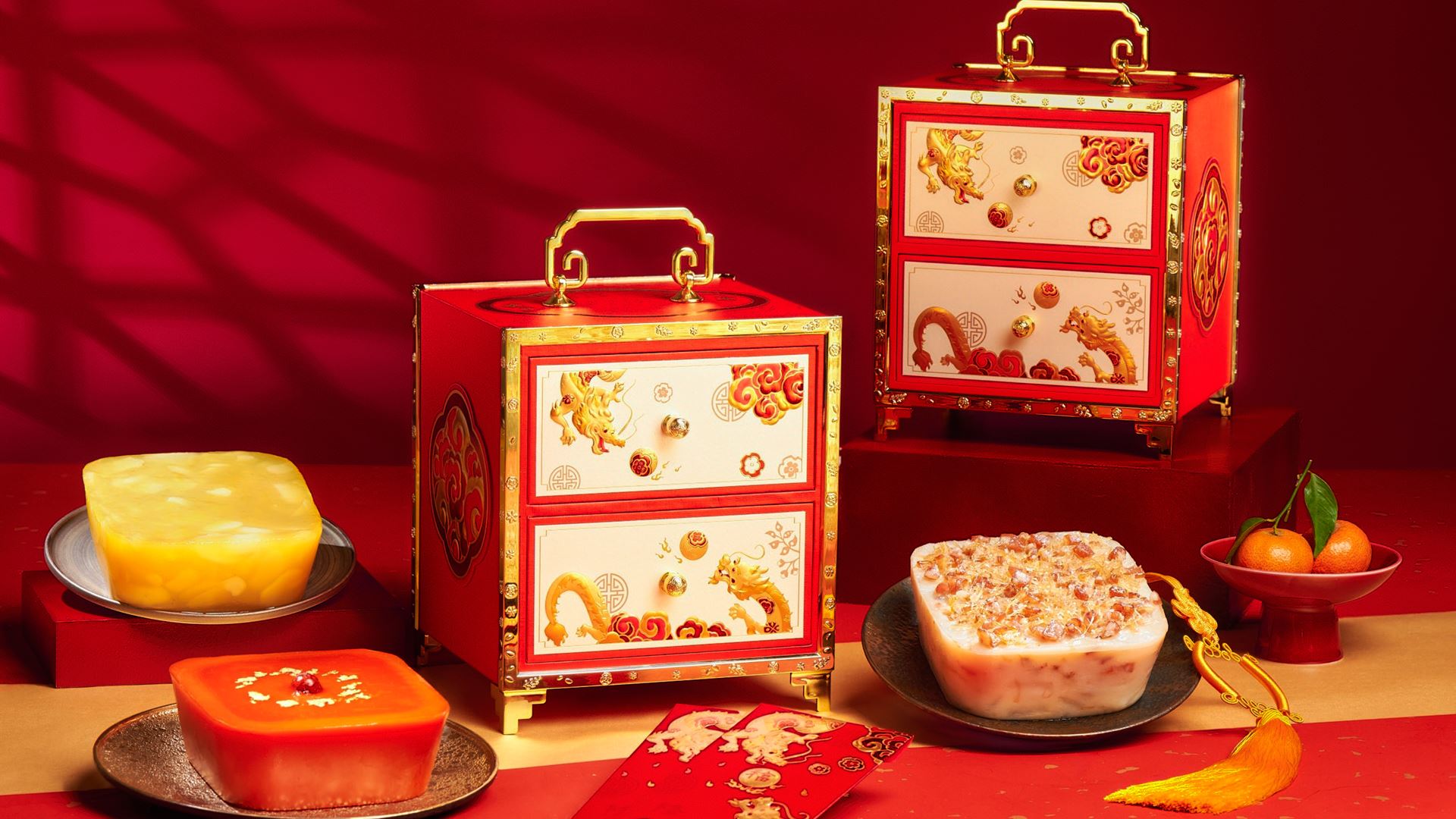 Wynn Chinese New Year Festive Cake Jewelry Gift Boxes