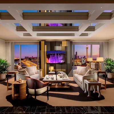 Wynn One-bedroom Suite - Living Room  by Barbara Kraft