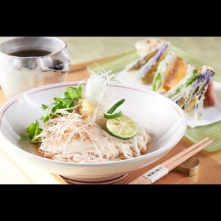 季節時菜天婦羅稻庭冷烏冬 –永利澳門「泓」日本料理