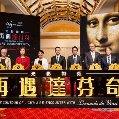 Wynn holds grand opening for special exhibition "The Contour of Light: A Re-encounter with Leonardo da Vinci"
