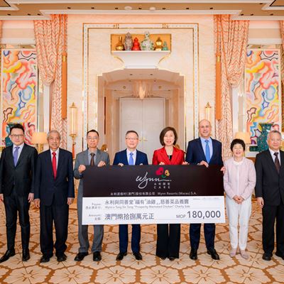 Wynn Supports Tung Sin Tong's Annual Fundraising Campaign  for Eighteen Consecutive Years