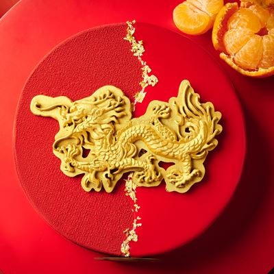 Sweets will present a limited-edition Year of the Dragon – Milk Chocolate and Mandarin Cake