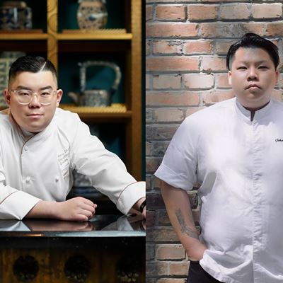 Chef Henry Zhang Zhi Cheng of Golden Flower (Macao) x Chef Cheung Yik of Oyster Talks (Beijing)