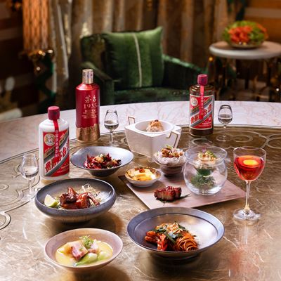 Lakeview Palace, "Celebrating the Best of Moutai with a Magnificent Feast" tasting menu