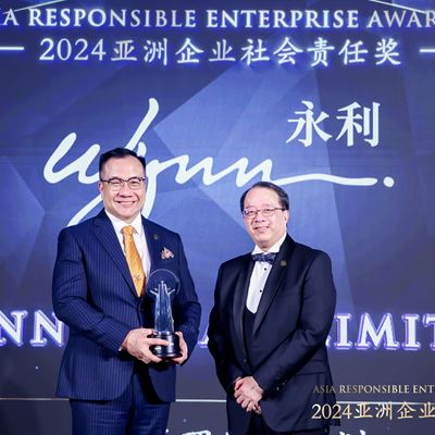 Wynn receives "Investment in People" award from the Asia Responsible Enterprise Awards 2024