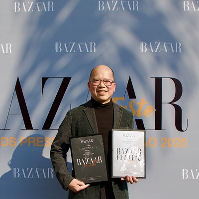 Executive Chef Tam Kwok Fung earns "Chef of the Year" honor and receives  "BAZAAR Taste Elite 10 | MACAO" award