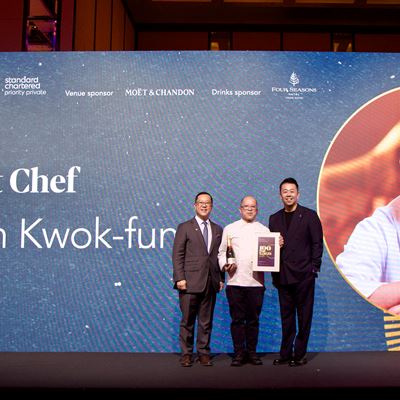 Executive Chef Tam Kwok Fung of Chef Tam's Seasons, has earned the title of "Best Chef"