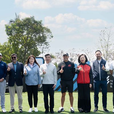 From Left: Patrick Reed, John Catlin, Rahul Singh, Jennifer Si Tou, Luís Gomes, Sergio Garcia, Linda Chen, Cho Minn Than