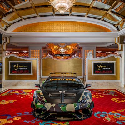 LB Silhouette WORKS Lamborghini Hurac n GT draped in A BATHING APE s signature ABC CAMO green
