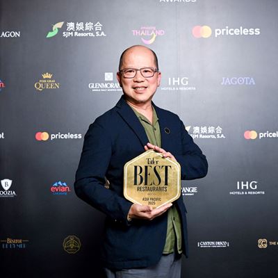 Executive Chef Tam Kwok Fung of Chef Tam s Seasons attended the Tatler Best Awards 2025 awards ceremony in Bangkok on