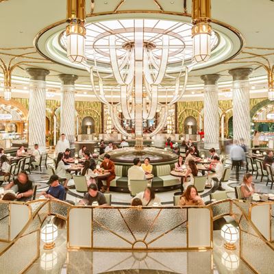 Gourmet Pavilion is a popular culinary landmark where 18 of Asia s leading culinary brands are assembled in a palatial E