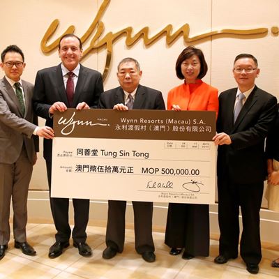 of Wynn Macau Limited Mr Chui Sai Cheong President of Tung Sin Tong Ms Linda Chen Executive Director of Wynn Res