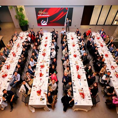Nearly 100 industry guests attend the Wynn Signature Chinese Wine Awards 2026 Relay Dinner in Shanghai on November 11