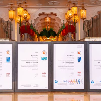 Wynn becomes the first and only integrated resort in Macao acquired MSC and ASC CoC Certification