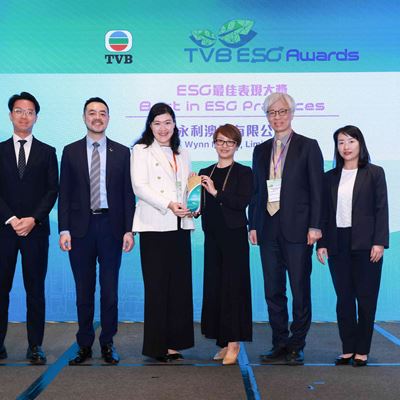 Wynn was honored with the Best in ESG Practices