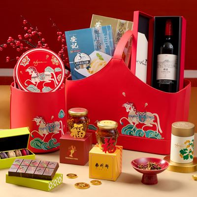 Lavish Chinese New Year hampers are available for purchase at Wing Lei Lakeside Trattoria and Sweets