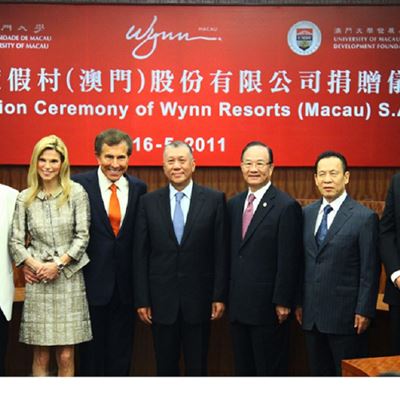 UMDF receives a donation of MOP 200 million from Wynn Resorts Macau S A