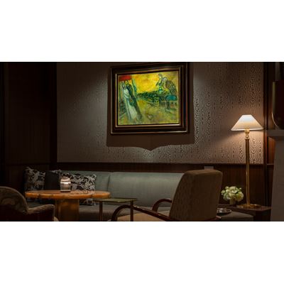 Les mari s sous le baldaquin The Bride and Groom Under the Canopy by Marc Chagall Zero Bond at Wynn Las Vegas