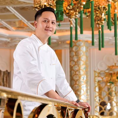 From left to right Lakeview Palace Executive Chef Kevin Zhu Drunken Fish Executive Chef Henry Zhang Ensue Executive C