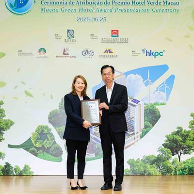 Wynn Palace garnered the Silver Award at the Macao Green Hotel Awards 2025